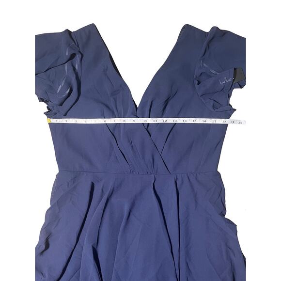 Lulus Sincerely Exquisite Maxi Dress Navy Blue XL – NWT Sold Out Size - Picture 7 of 13